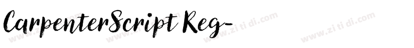 CarpenterScript Reg字体转换 CarpenterScript Reg字体转换